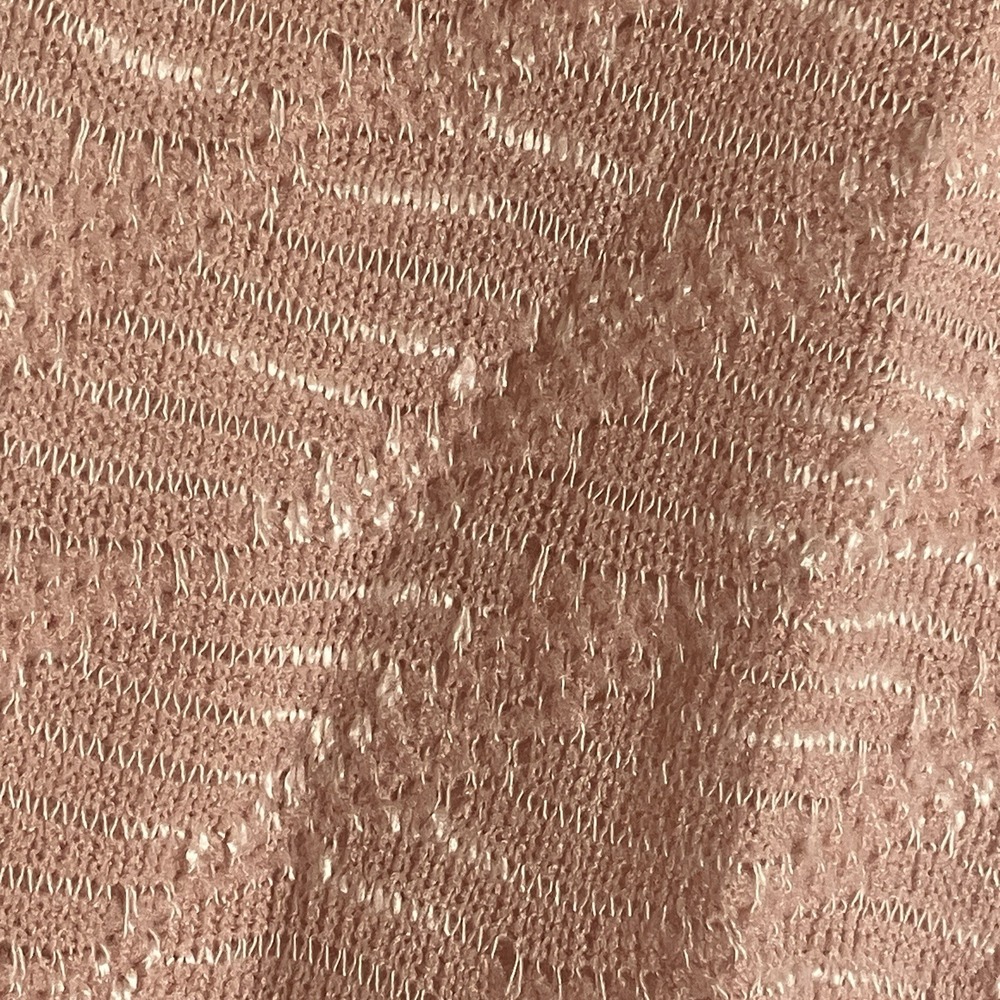 New Directions Sweater Womens Small Baby Pink Hi Low Boho Crochet V Neck Casual - Picture 5 of 15